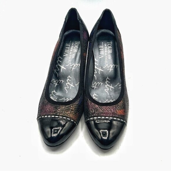UN TOUR EN VILLE UTV multicoloured cap toe heels pumps Size 36 - Picture 3 of 10